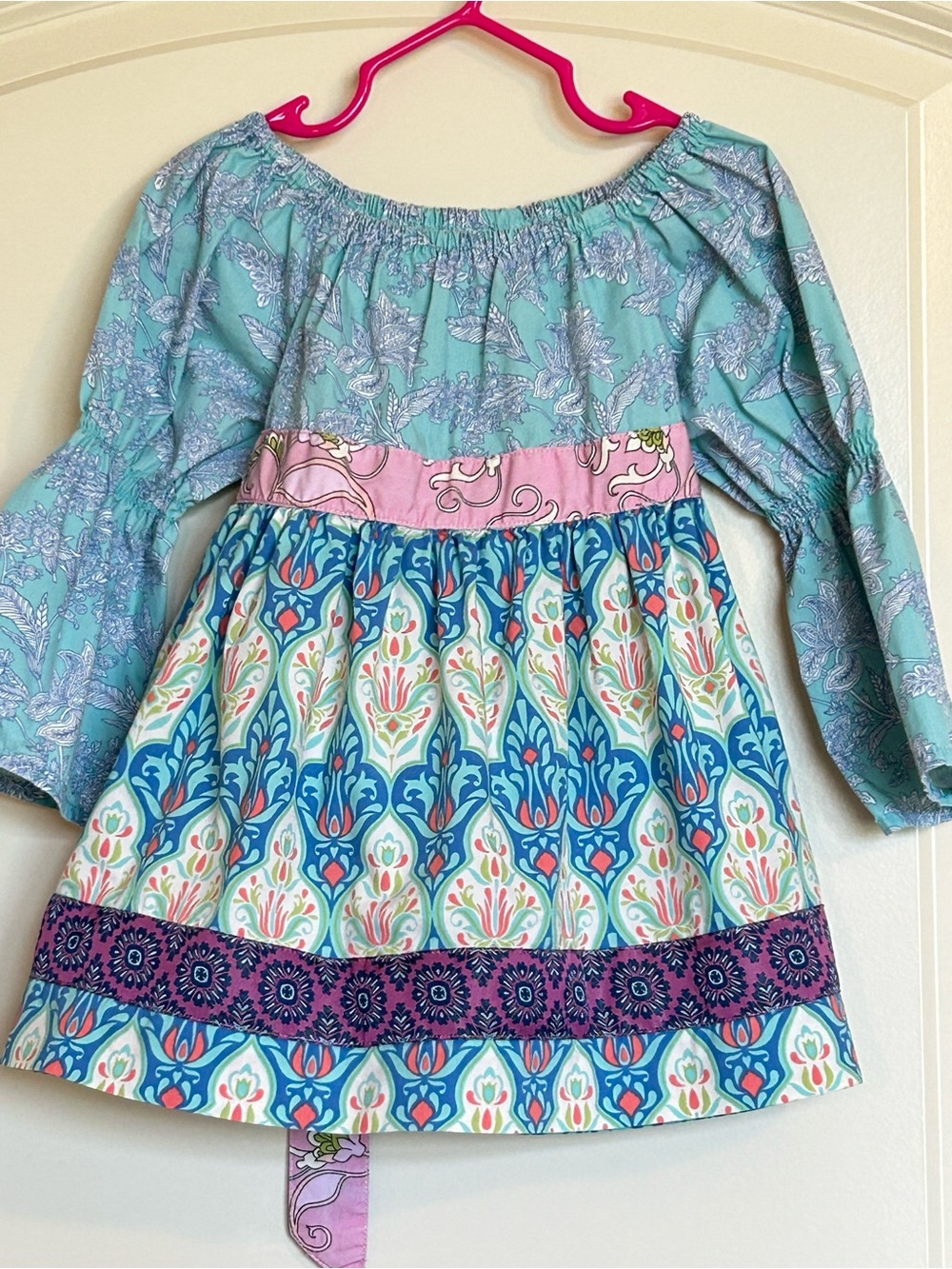 Sz4 Matilda Jane Secret Fields Paisley Petals Peasant Blouse